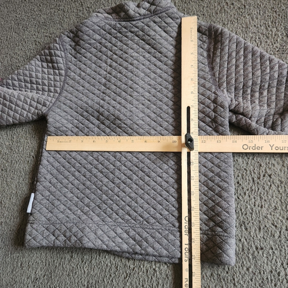 OBERMEYER Kids Superior Gear Zip Top Large Gray Quilted Aspen Colorado Ski - Picture 7 of 9